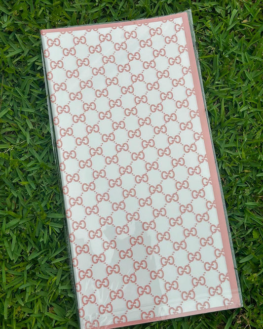 Pink GG Luxury Wrapping Paper