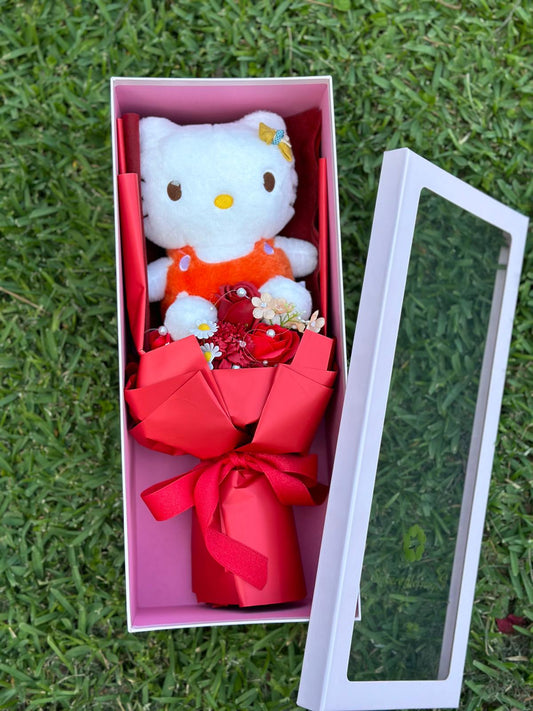 Red Hello Kitty Bouquet w/th Lights