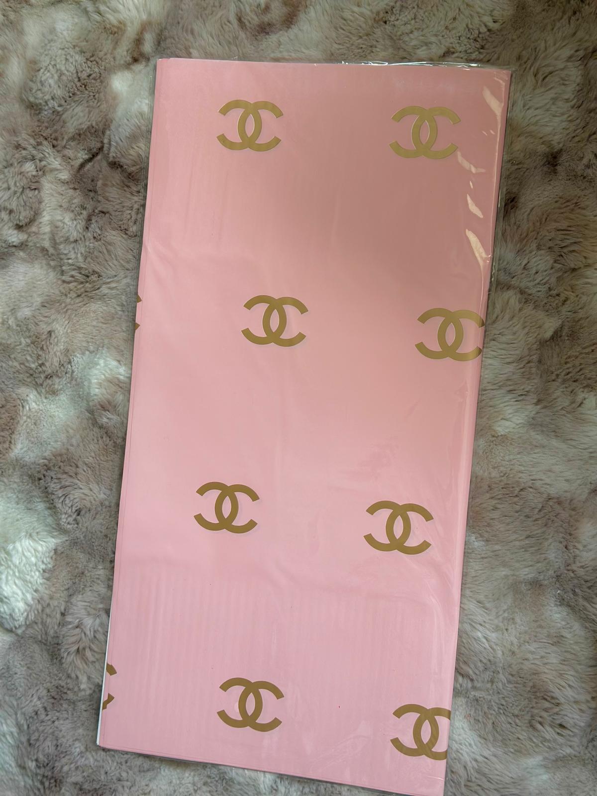 Chanell Pink Luxury Wrapping Paper