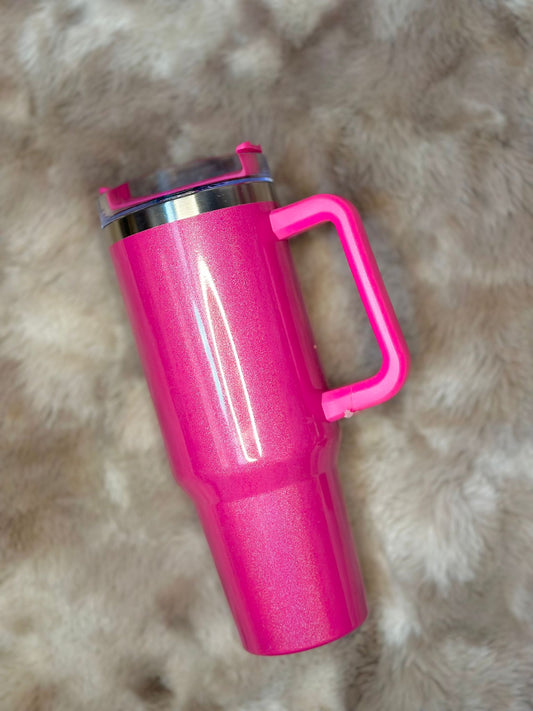 Hot Pink 40 oz Tumblers Glossy